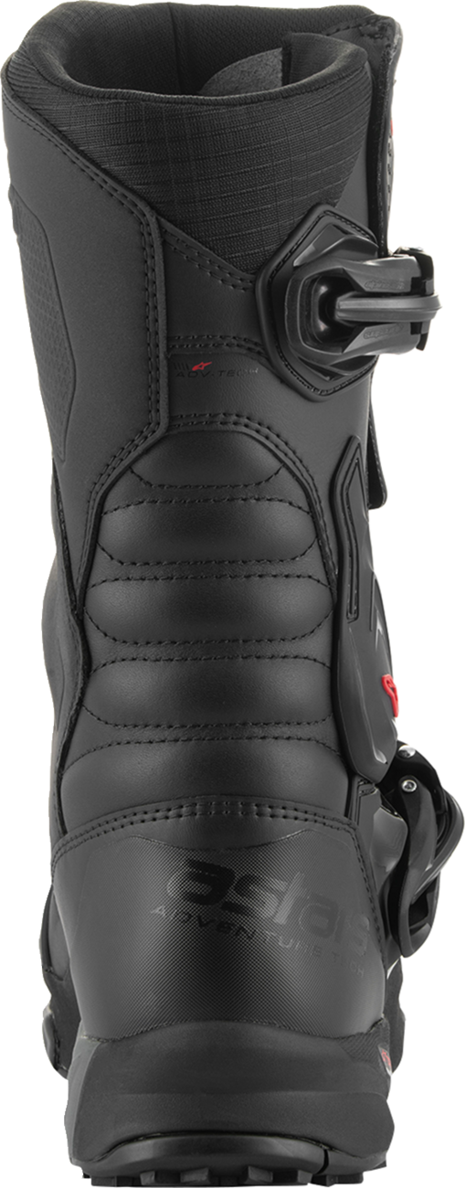 Alpinestars XT-8 Gore-Tex Adventure Enduro Boots in black, US size 8, featuring durable design and waterproof Gore-Tex® membrane.