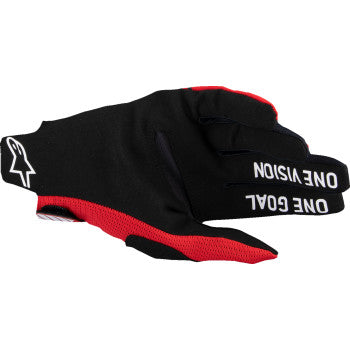 Radar Pro MX Gloves - Bright Red - Howling Moto