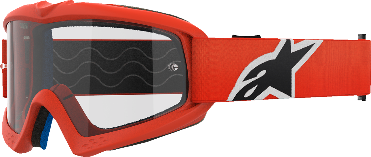 ALPINESTARS GOGGLES, Alpinestars Youth Vision Goggle with Clear Lens and Orange Frame – Part 5140125-430