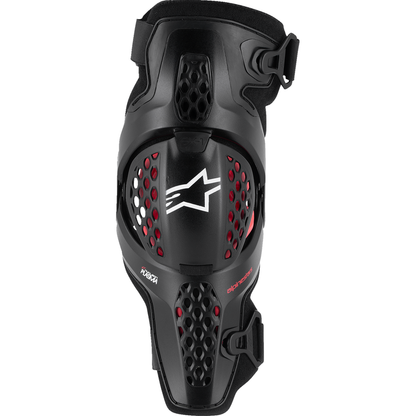 Alpinestars SX-1 Plasma Knee Guards - Black/Red/Cool Gray - S/M - Howling Moto