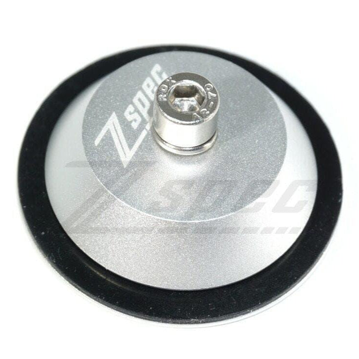 ZSPEC 44mm Rear Wiper Hole-Cover/Cap/Plug, Weatherproof, Billet, Silver Finish - Howling Moto