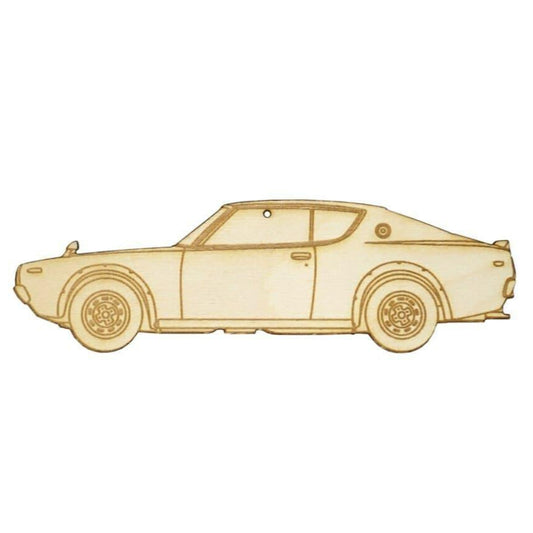 ZSPEC Laser-Engraved Wood Ornament, Style: Nissan KPGC110 GTR, Birch - Howling Moto