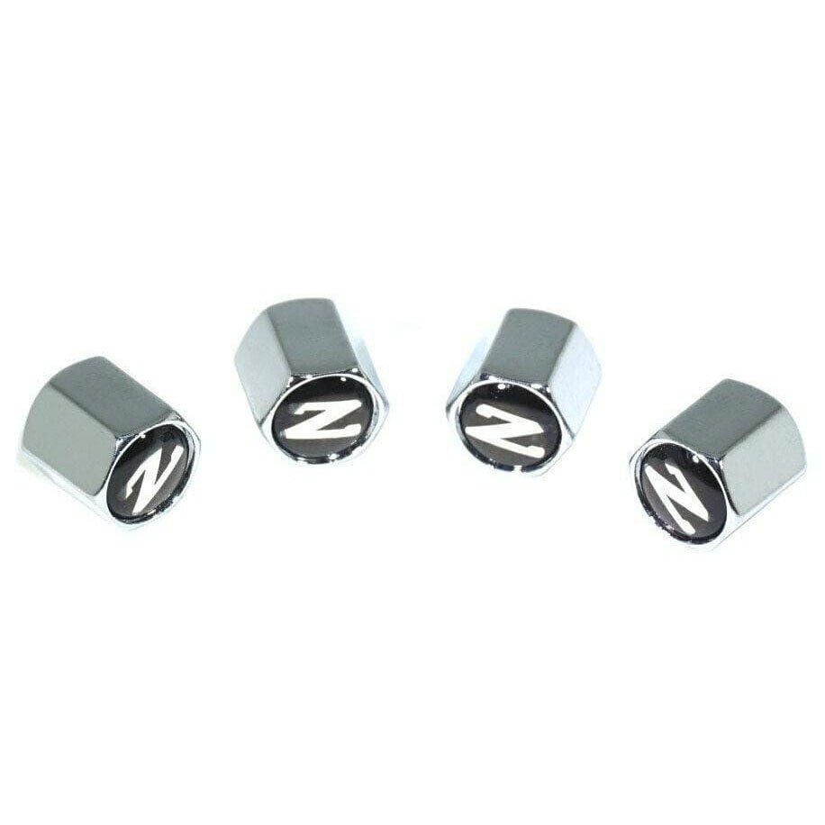 Chrome Valve Stem Tire Caps, Style: Nissan 300zx Z31 '84-89 - Howling Moto