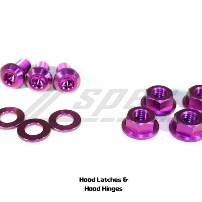 ZSPEC Stage-2 Dress Up Bolts®/Fastener Kit for '03-'08 Nissan 350z DE & HR, Titanium - Howling Moto