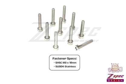 ZSPEC M3-0.5x18mm Fasteners, SHSC, Stainless SUS304, 10-Pack - Howling Moto