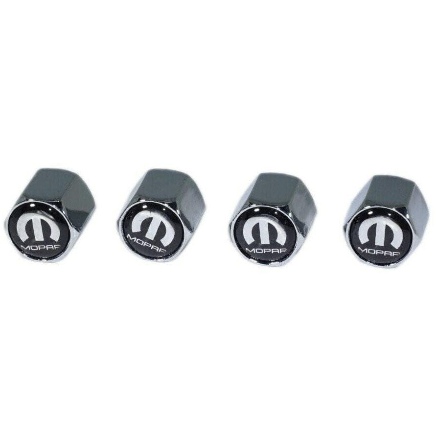 Chrome Valve Stem Tire Caps, Style: MOPAR - Howling Moto