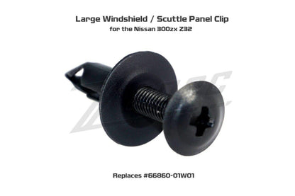 ZSPEC OEM-Style Cowl/Scuttle Panel Plastic Clip, Larger Round, for 90-96 Nissan 300zx - Howling Moto