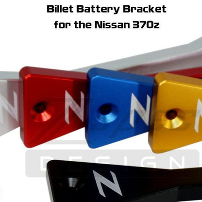 ZSPEC Battery Hold Down/Bracket for '09-20 Nissan 370z Z34, Billet w/ Stainless Hardware - Howling Moto
