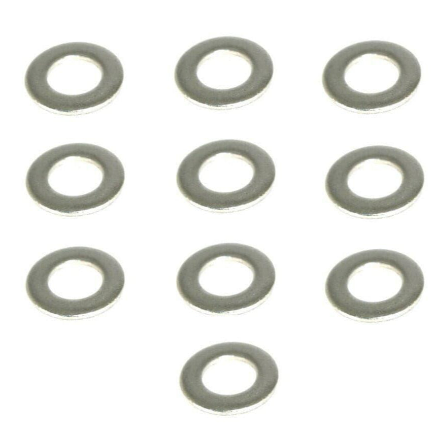 ZSPEC M4 Flat Washers, SUS304 Stainless, 10-Pack - Howling Moto
