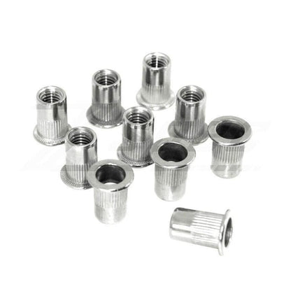 ZSPEC M8-1.25 Rivet Nuts, SUS304 Stainless Steel, 10-Pack - Howling Moto