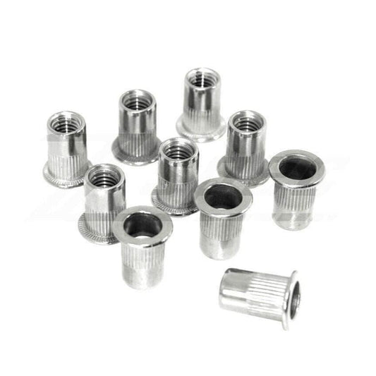 ZSPEC M8-1.25 Rivet Nuts, SUS304 Stainless Steel, 10-Pack - Howling Moto