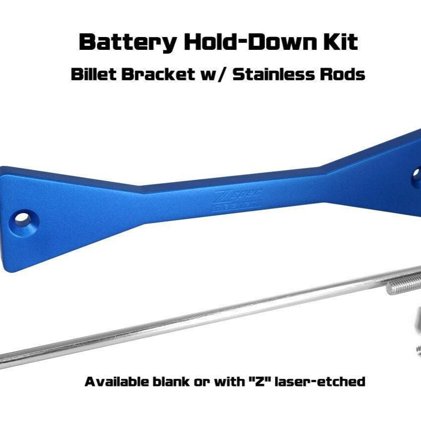 ZSPEC Battery Hold Down/Bracket for '09-20 Nissan 370z Z34, Billet w/ Stainless Hardware - Howling Moto