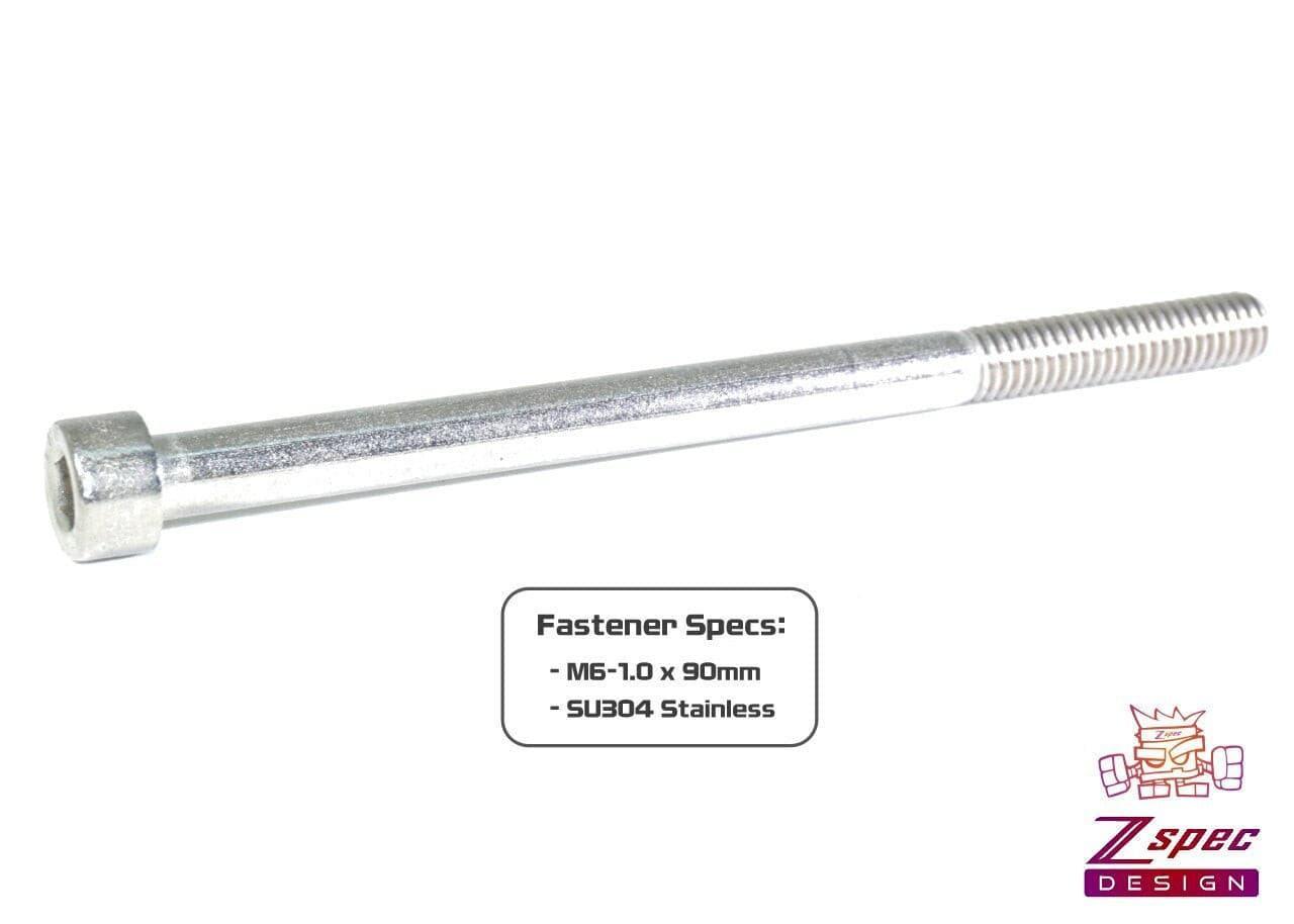 ZSPEC M6-1.0x90mm Socket-Cap SHSC Fasteners, Stainless, 10-Pack - Howling Moto