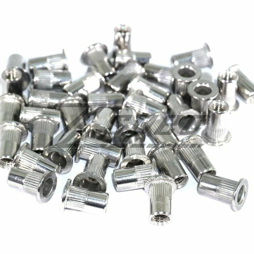ZSPEC Button-Head Body Kit Fastener, M5x20mm w/ Rivet Nut, Titanium, Per Each - Howling Moto