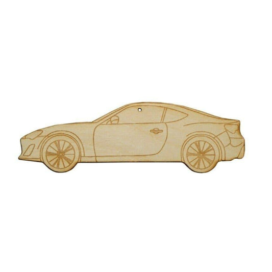 ZSPEC Laser-Engraved Wood Ornament, Style: Subaru BRZ/Scion FRS, ~5" - Howling Moto