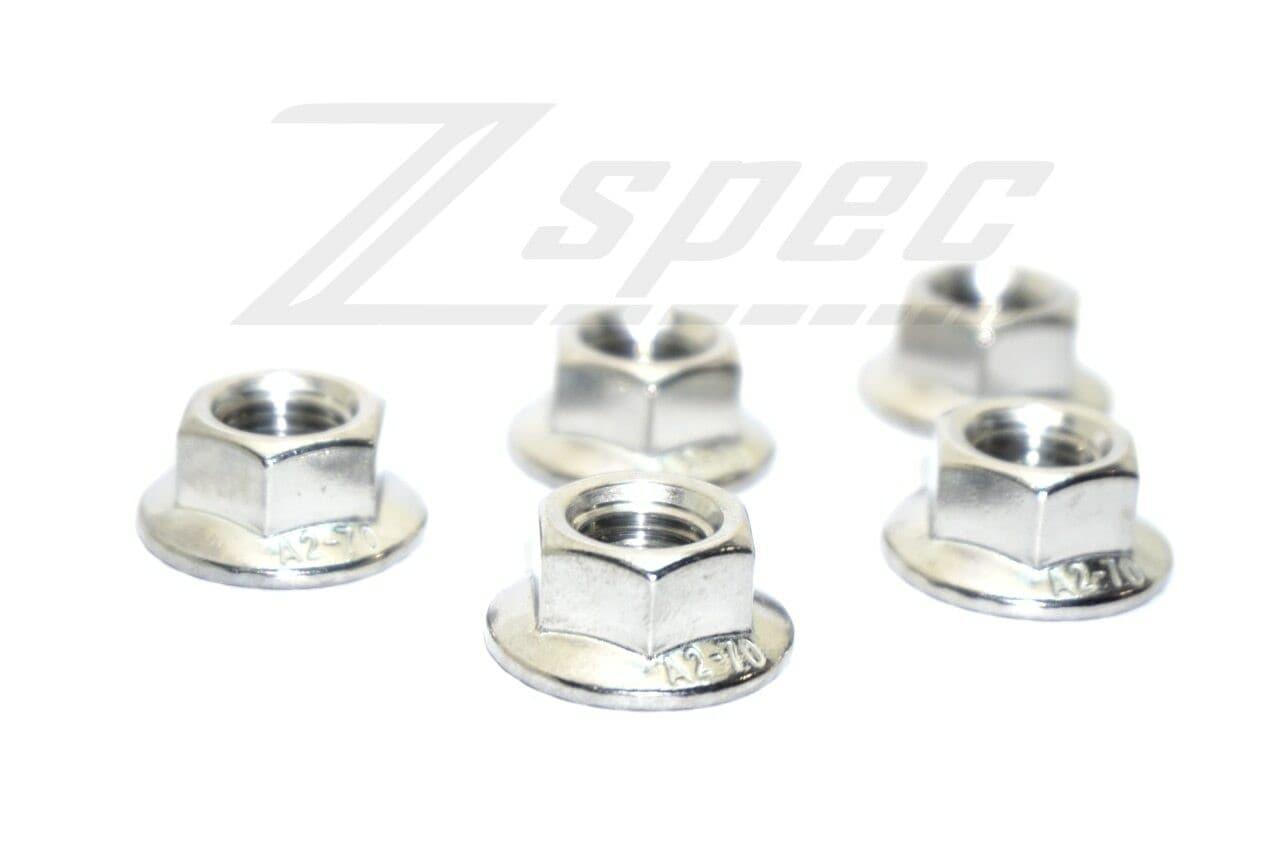 ZSPEC M6-1.0 Metric Flare Nuts, SUS304 Stainless, 10-Pack - Howling Moto