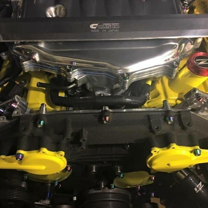 ZSPEC Stage-3 Dress Up Bolts® Fastener Kit for '03-08 Infiniti G35 w/ Plenum Spacer, Stainless & Billet - Howling Moto
