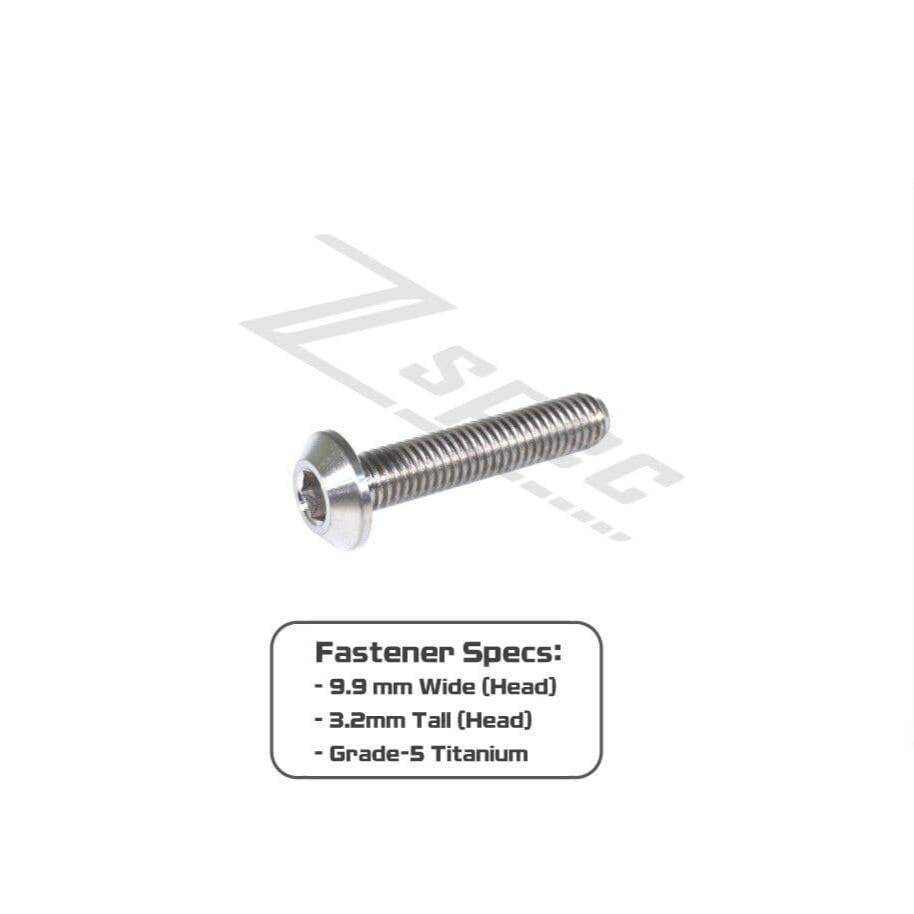 ZSPEC M5-0.8x25mm Dress Up Bolt® Fastener, Angled Head, Titanium Grade-5, Per Each - Howling Moto