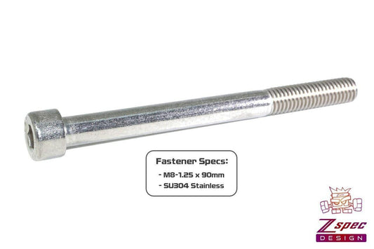ZSPEC M8-1.25x90mm Socket-Cap SHSC Fasteners, Stainless, 10-Pack - Howling Moto