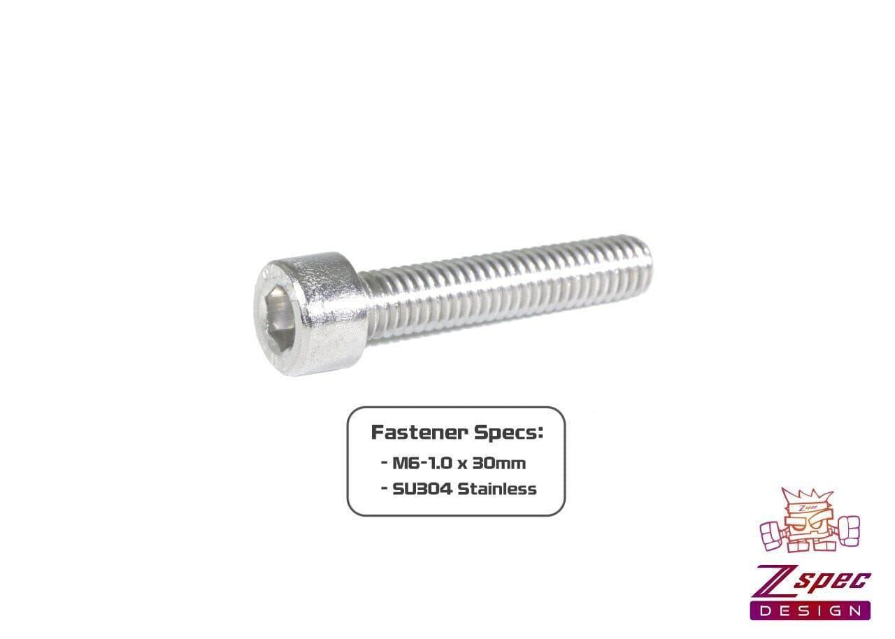 ZSPEC M6-1.0x30mm Socket-Cap SHSC Fasteners, SUS304 Stainless, 10-Pack - Howling Moto