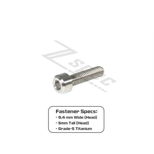ZSPEC M5-0.8x20mm Fastener/Bolt, SHSC Socket Cap, Titanium Grade-5, Per Each - Howling Moto