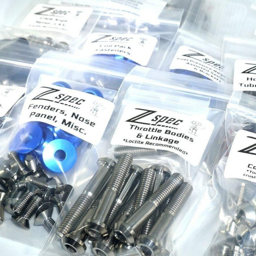 ZSPEC Stage-2 Dress Up Bolts® Kit for Nissan 300zx Z32, Titanium & Billet - Howling Moto