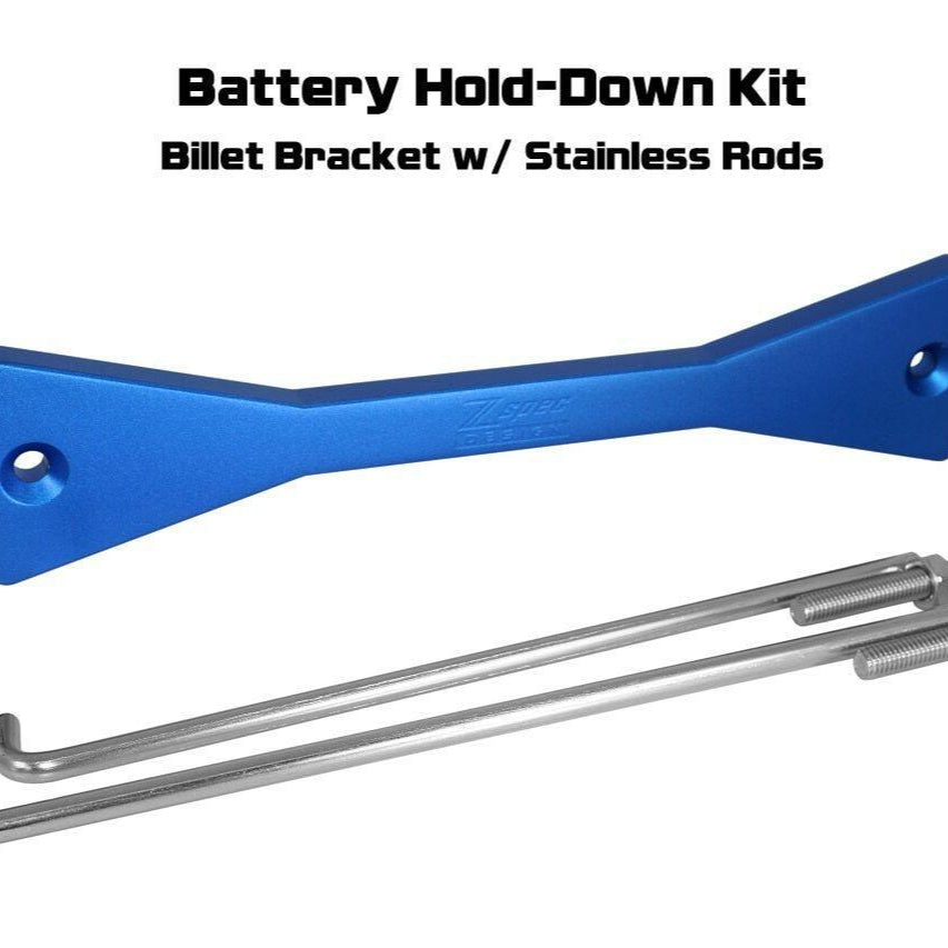 ZSPEC Battery Hold Down/Bracket, Billet Bracket w/ Stainless Hardware - Howling Moto
