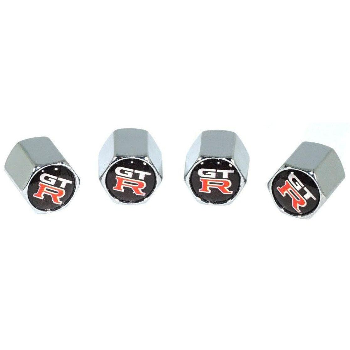 Chrome Valve Stem Tire Caps, Style: Nissan GTR/GT-R - Howling Moto