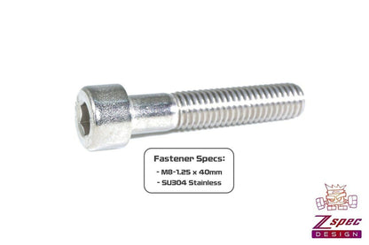 ZSPEC M8-1.25x40mm Socket-Head Socket Cap SHSC Fasteners, SUS304 Stainless, 10-Pack - Howling Moto