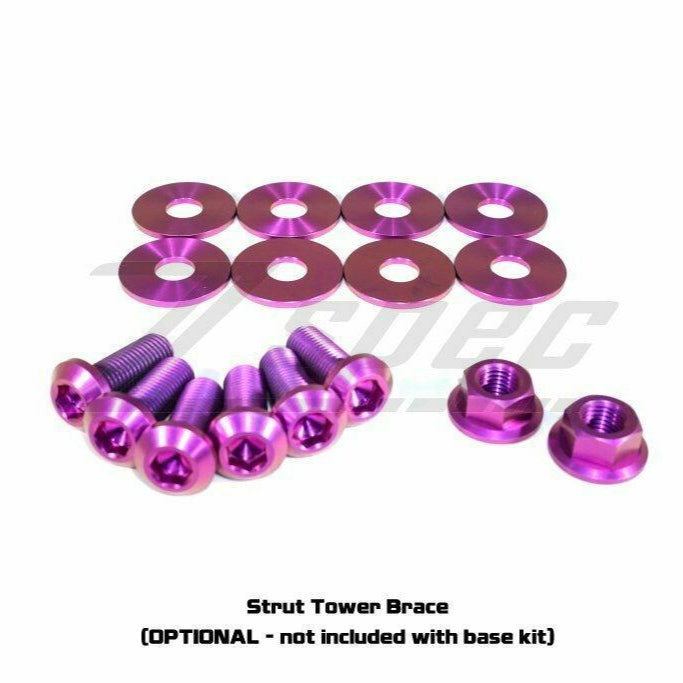 ZSPEC Stage-2 Dress Up Bolts®/Fastener Kit for '03-'08 Nissan 350z DE & HR, Titanium - Howling Moto