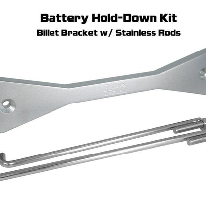 ZSPEC Battery Hold Down/Bracket, Billet Bracket w/ Stainless Hardware - Howling Moto
