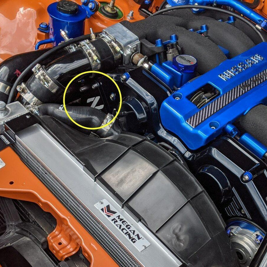 ZSPEC Black PTU Holes Cover Plate for Z32 300zx, Billet - Howling Moto