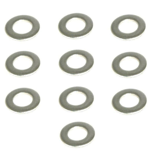 ZSPEC M6 Flat Washers, SUS304 Stainless, 10-Pack - Howling Moto