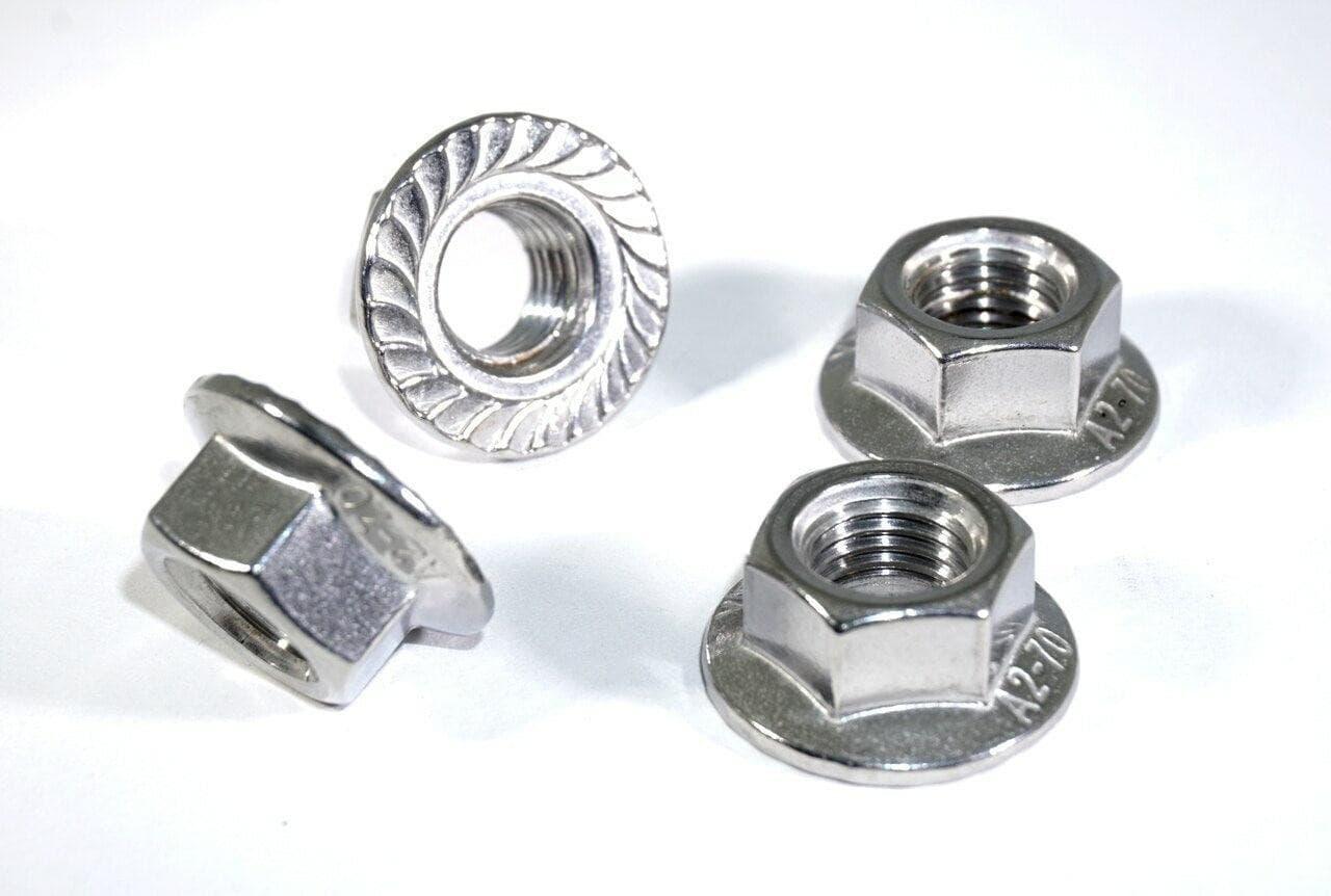 ZSPEC M10-1.25 Metric Flare Nuts, SUS304 Stainless Steel, 10-Pack - Howling Moto