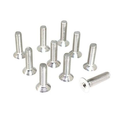 ZSPEC M5-0.8x25mm Fasteners, Flat-Head FHSC, SUS304 Stainless, 10-Pack - Howling Moto