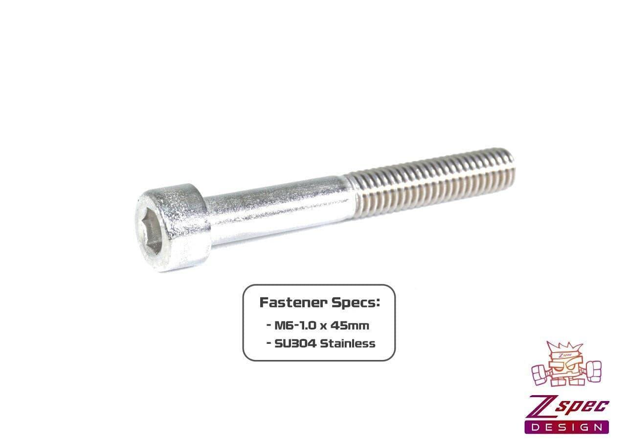 ZSPEC M6-1.0x45mm Socket-Cap SHSC Fasteners, SUS304 Stainless, 10-Pack - Howling Moto