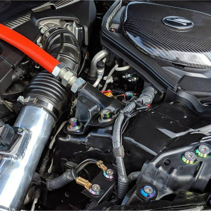 ZSPEC Stage-3 Dress Up Bolts® Kit for Nissan 350z DE/HR, OEM-Length Plenum Bolts, Stainless & Billet - Howling Moto