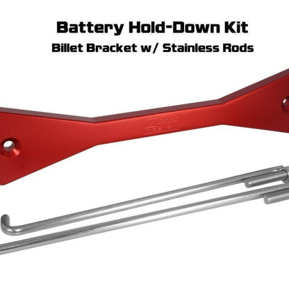 ZSPEC Battery Hold Down/Bracket, Billet Bracket w/ Stainless Hardware - Howling Moto