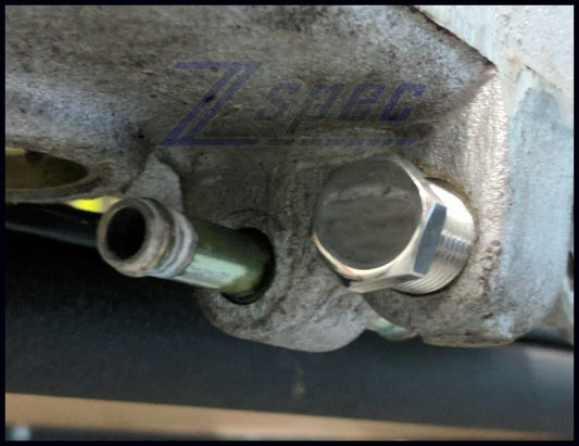 ZSPEC Polished Plenum PCV/Hole-Filler Bolts for Nissan Z32 300zx, One Pair - Howling Moto