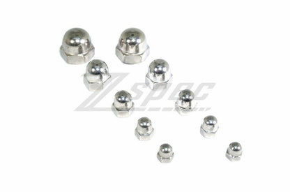 ZSPEC M4-0.7 Acorn Nuts, SUS304 Stainless Steel, 10-Pack - Howling Moto