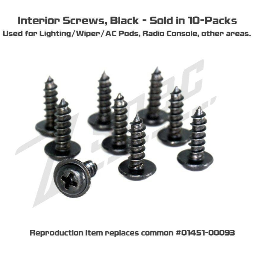 ZSPEC Interior Screws for Nissan vehicles for Z32 300zx and others, 10-Pack - Howling Moto