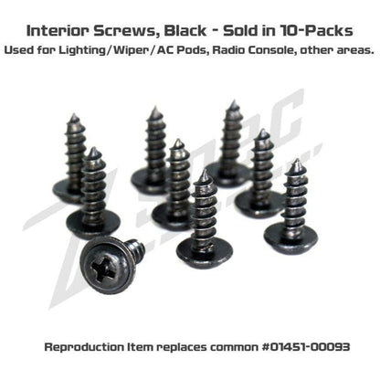 ZSPEC Interior Screws for Nissan vehicles for Z32 300zx and others, 10-Pack - Howling Moto