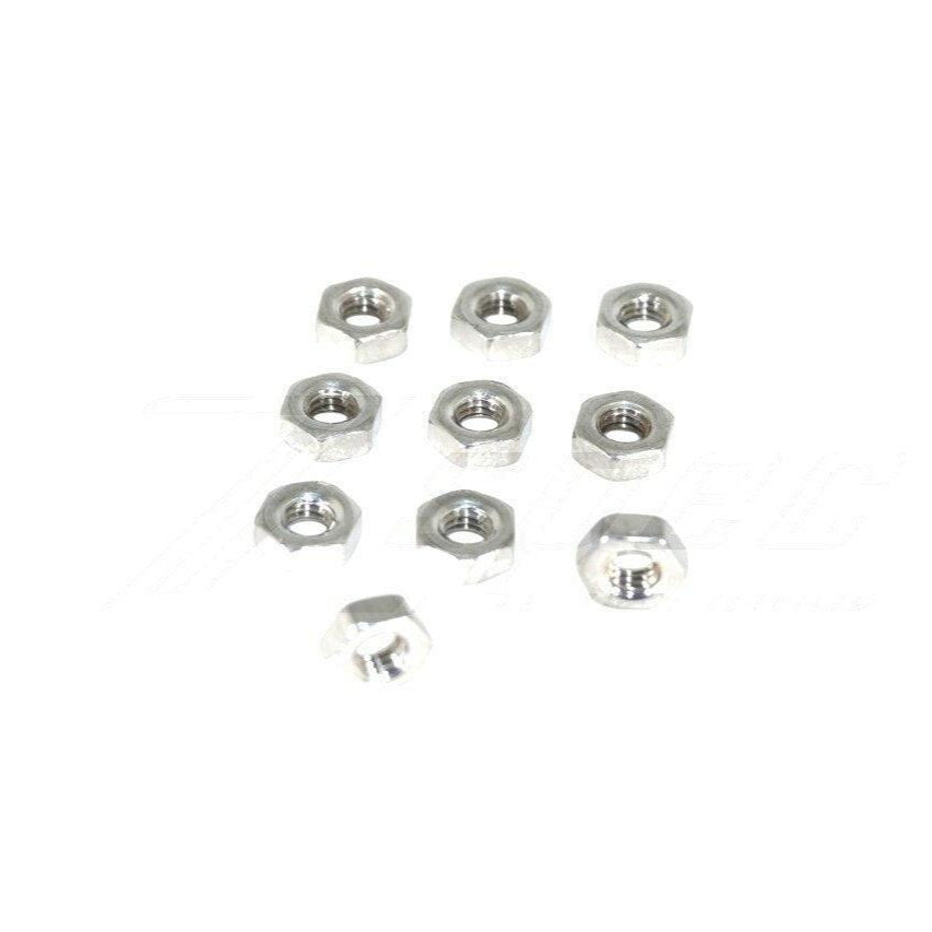 ZSPEC M3-0.5 Hex Nuts, Stainless SUS304, 10-Pack - Howling Moto