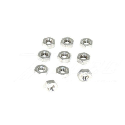 ZSPEC M3-0.5 Hex Nuts, Stainless SUS304, 10-Pack - Howling Moto