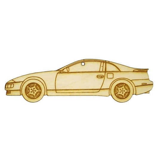 ZSPEC Laser-Engraved Wood Ornament, Style: Nissan 300zx Z32, Birch - Howling Moto
