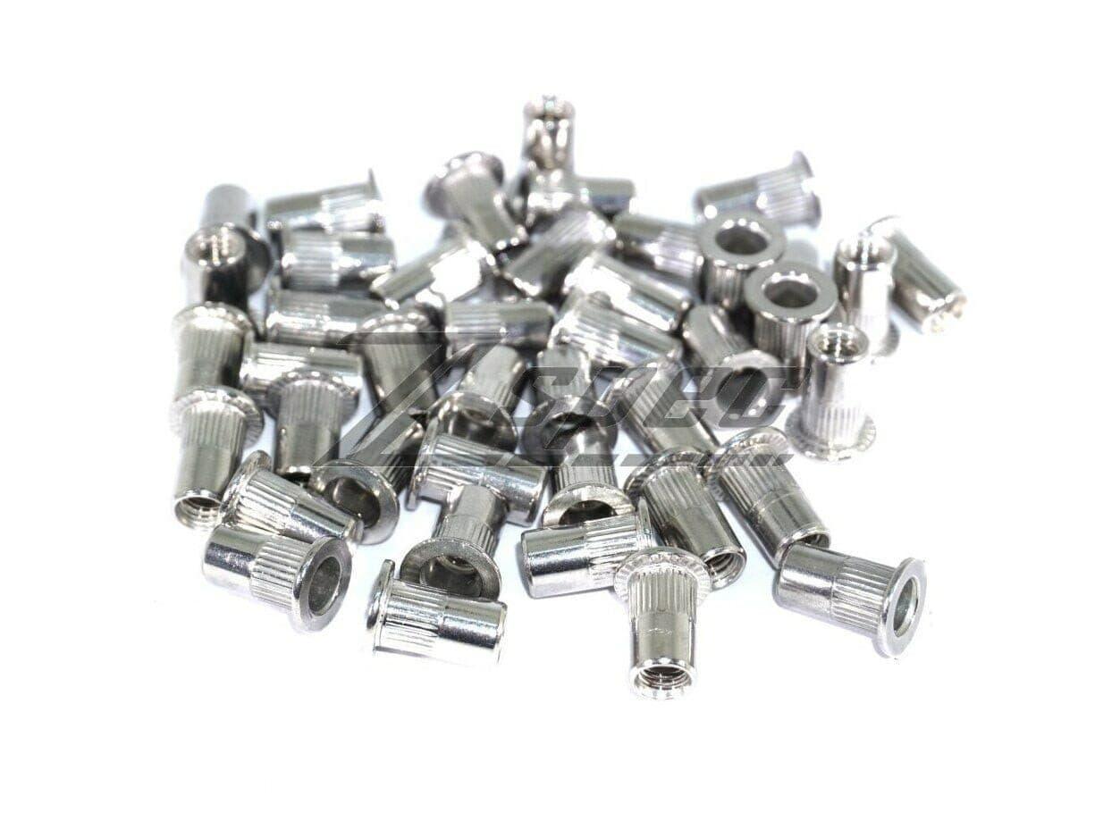 ZSPEC M5-0.8 Rivet Nuts, SUS304 Stainless Steel, 10-Pack - Howling Moto