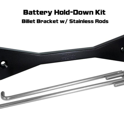 ZSPEC Battery Hold Down/Bracket, Billet Bracket w/ Stainless Hardware - Howling Moto