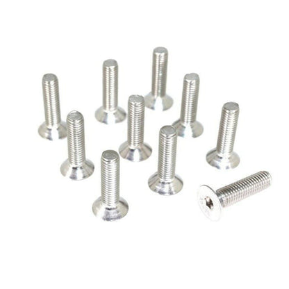 ZSPEC M5-0.8x20mm Fasteners, Flat-Head FHSC, Stainless, 10-Pack - Howling Moto
