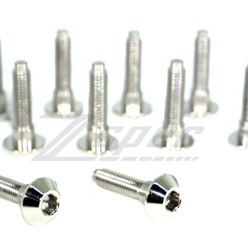 ZSPEC M6x25mm Titanium Shank/Shoulder Bolts, Well or Rivet Nuts, 10-Pack - Howling Moto