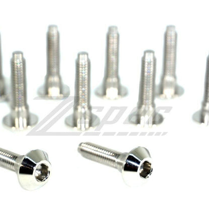 ZSPEC M6x25mm Titanium Shank/Shoulder Bolts, Well or Rivet Nuts, 10-Pack - Howling Moto